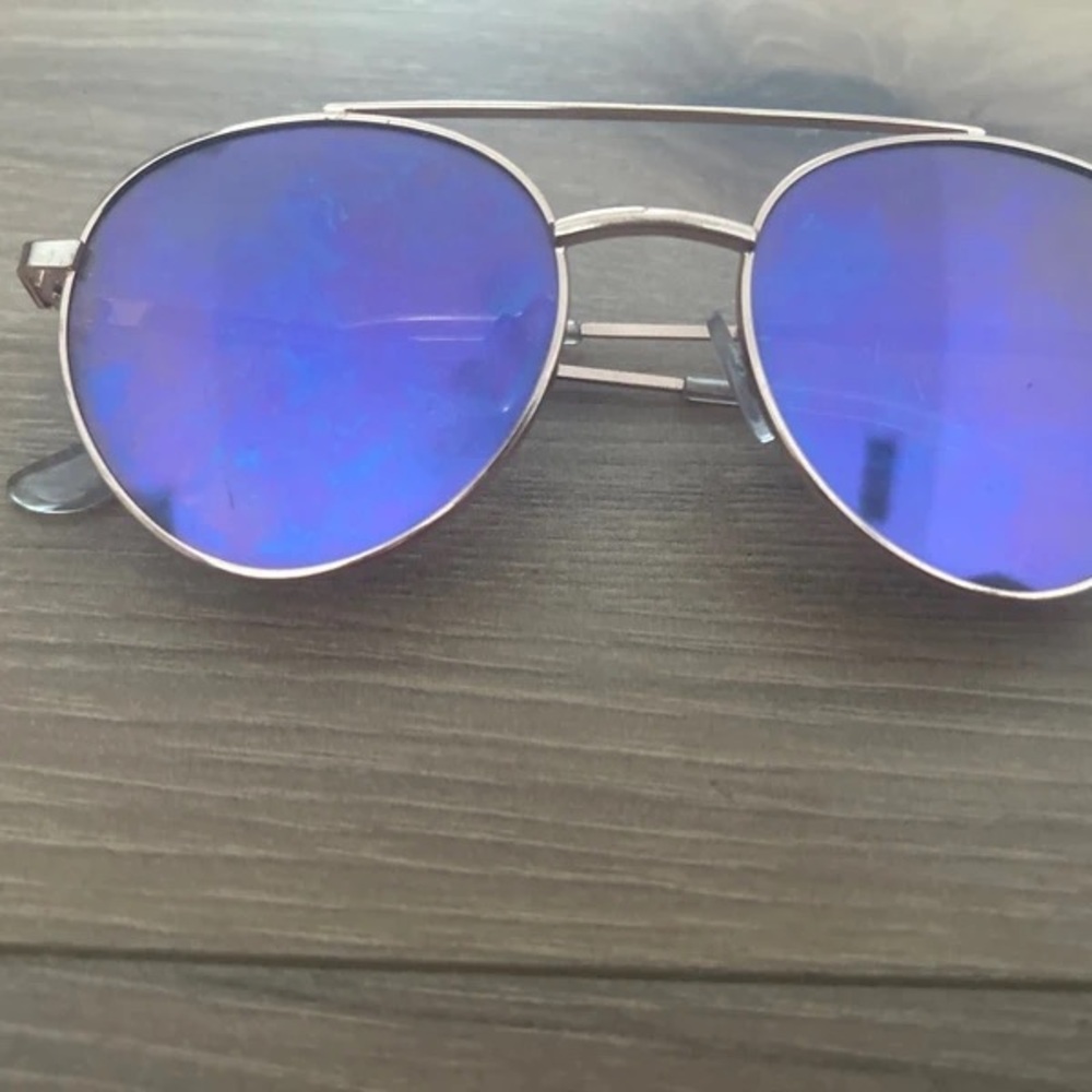 Forever 21 Blue Mirror Sunglasses